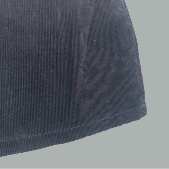 CALVIN KLEIN JEANS black corduroy mini skirt sz 28 - Picture 4 of 9